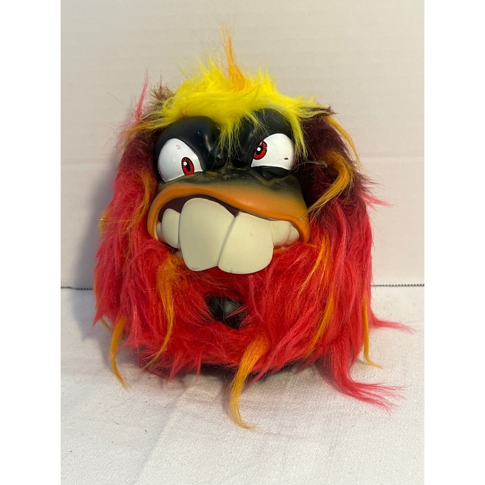 Grunies Monster Plush Toy Furball‎ Character Red Yellow Fluffy